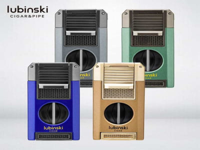 Sét bật lửa xì gà 2 tia  4 chức năng Lubinski YJA10056
