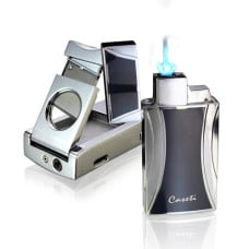 Bật lửa khò 1 tia kèm dao cắt Caseti CA285 cao cấp