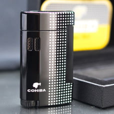 Bật lửa khò hút xì gà 1 tia kèm đục Cohiba COB170