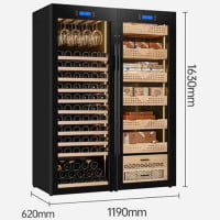 Tủ cigar rượu vang Cohiba H22163 cao cấp