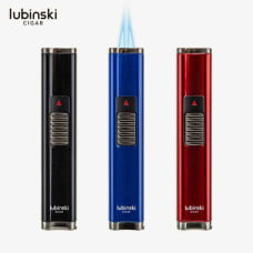 Bật lửa hút xì gà 2 tia kèm đục Lubinski YJA10045