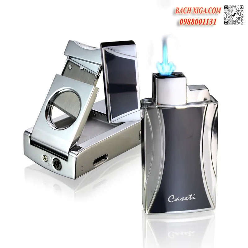 Khò cigar 1 tia kèm dao cắt Caseti CA 285 cao cấp