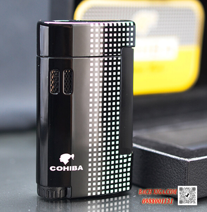 Bật lửa Cohiba, hộp quẹt khò xì gà - Quà tặng sếp nam cao cấp