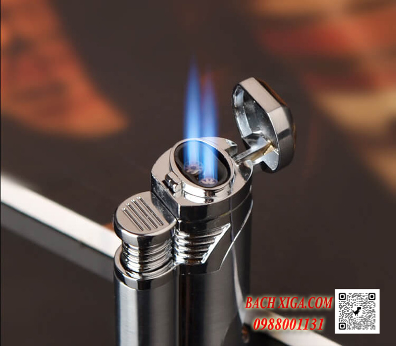 Bật lửa xì gà Cohiba 2 tia cực mạnh