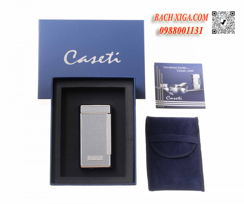 Bật lửa khò xì gà Pháp Caseti kèm hộp đựng sang trọng - Quà tặng cao cấp