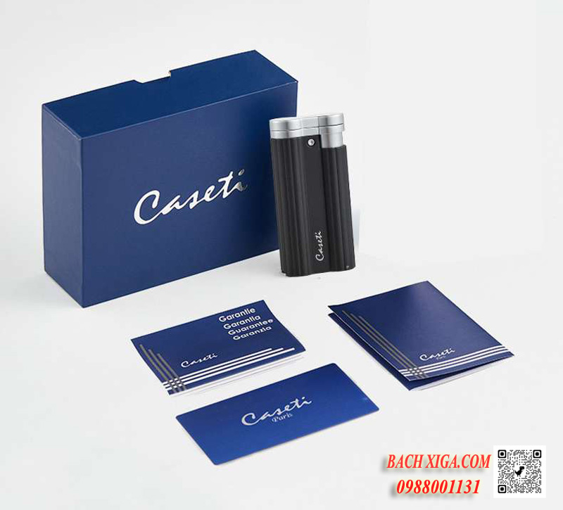 Caseti CA-579 bật lửa khò xì gà kèm hộp đựng cao cấp