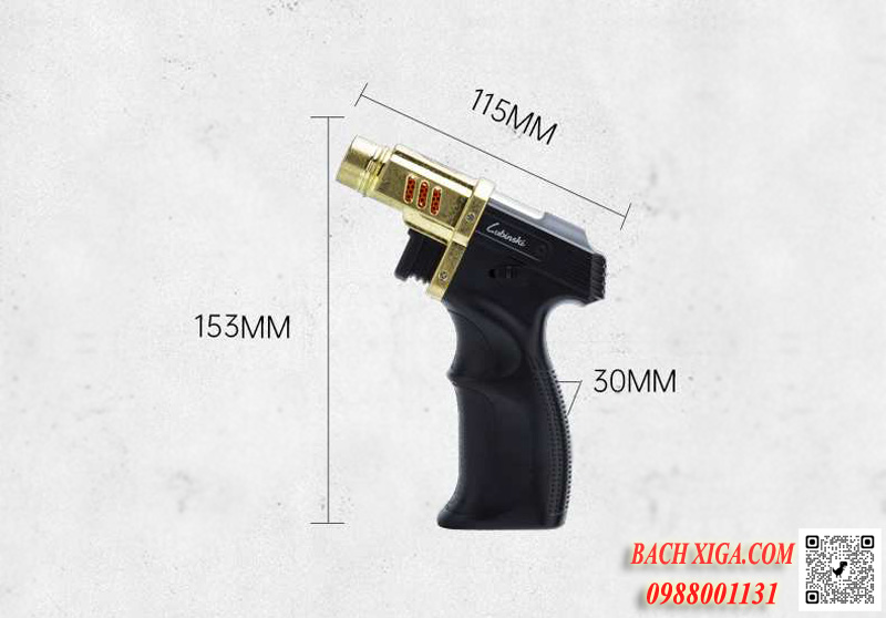 Kích thước bật lửa, hộp quẹt khò Lubinski YJA10004