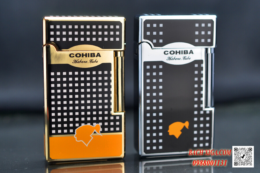 Cohiba COB169, bật lửa khò hút xì gà 1 tia kèm đục
