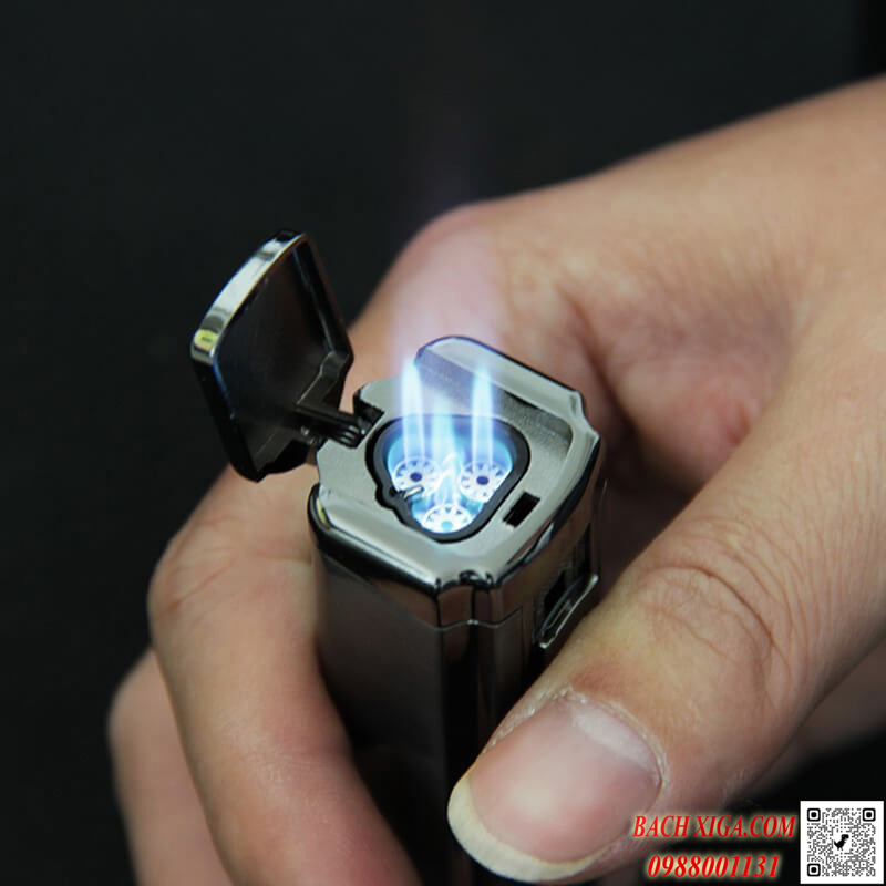 Bật lửa, hộp quẹt khò hút xì gà 3 tia Cohiba