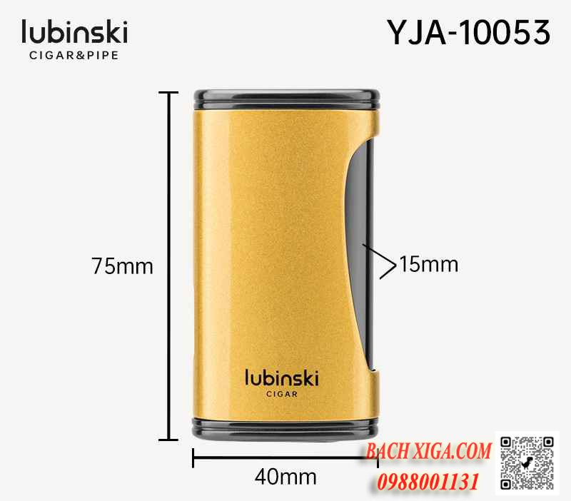 Kích thước của bật lửa xì gà Lubinski YJA-10053