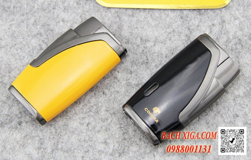 Bật lửa Cohiba H-105 có 2 màu: vàng, đen