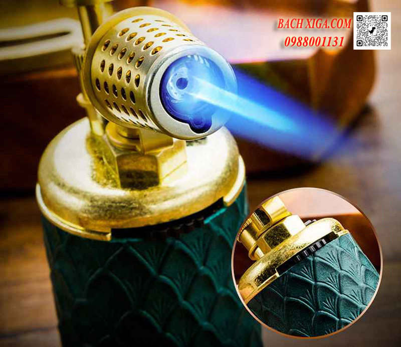 Hộp quẹt khò xì gà để bàn 1 tia cực mạnh Cohiba