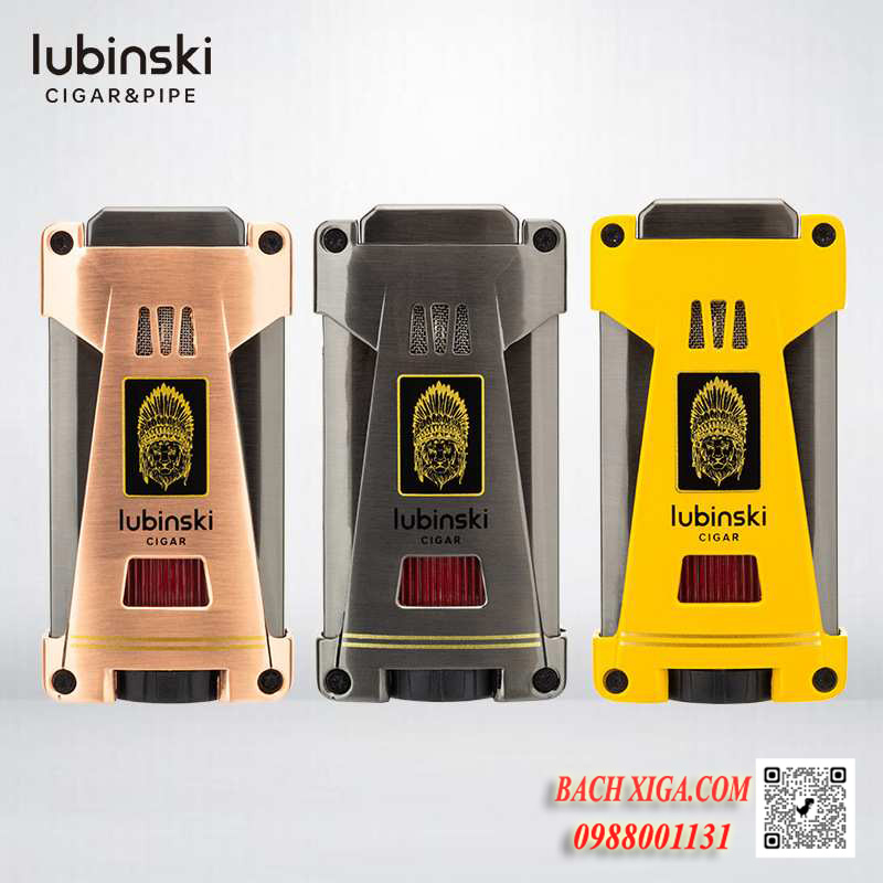 Bật lửa hút xì ga 3 tia Lubinski YJA 10061 có 3 màu