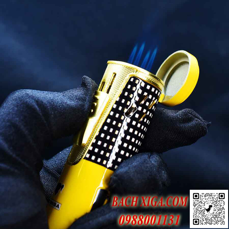 Hộp quẹt khò xì gà Cohiba 4 tia chính hãng.