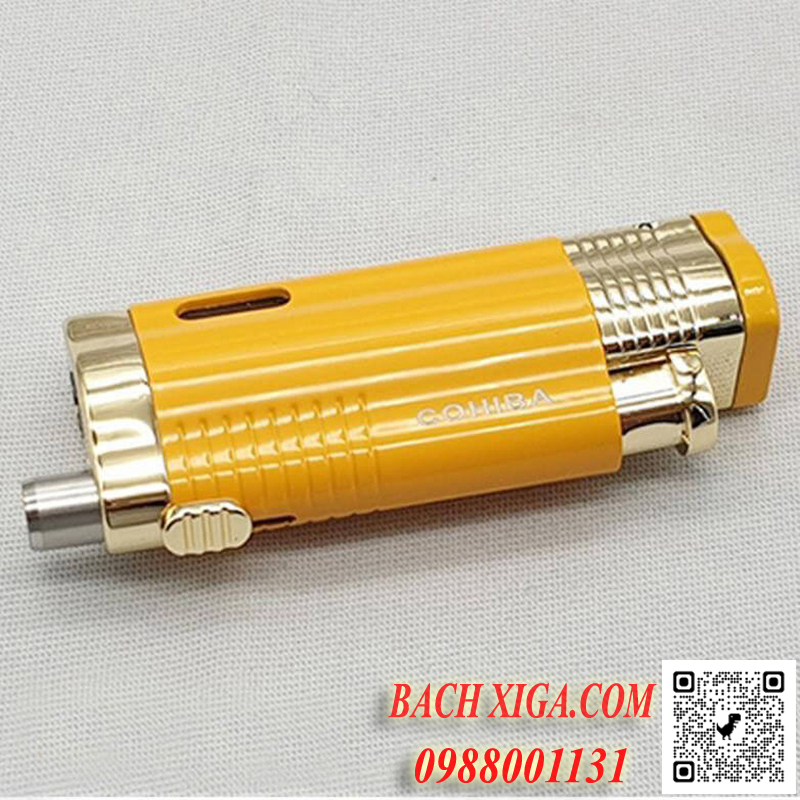 Hộp quẹt khò xì gà, bật lửa khò 3 tia Cohiba
