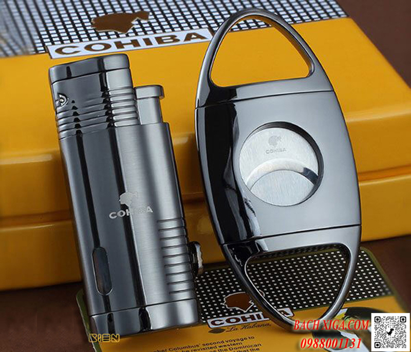 Sét bật lửa khò và dao cắt xì gà Cohiba T14 bán chạy nhất