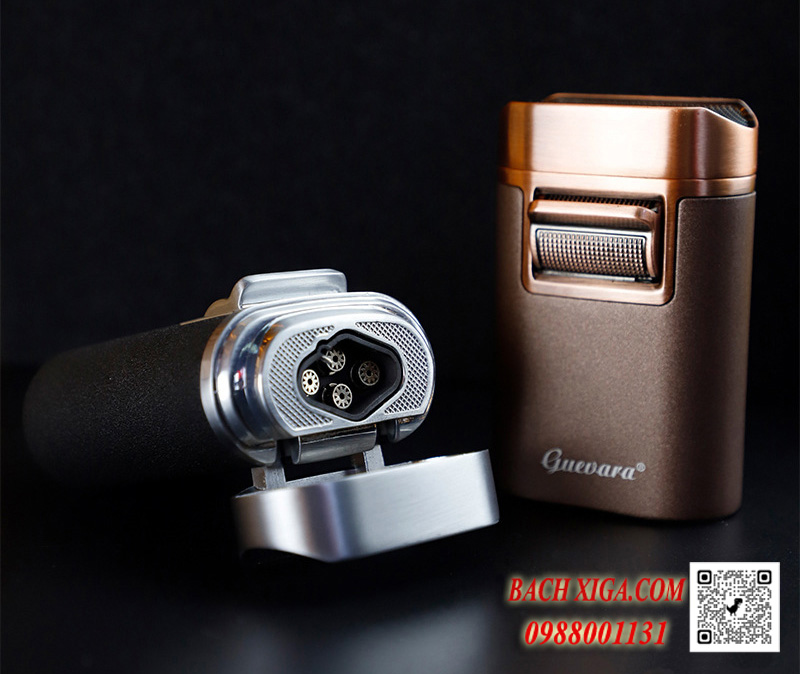 Bật lửa, hộp quẹt khò 4 tia Cohiba cao cấp