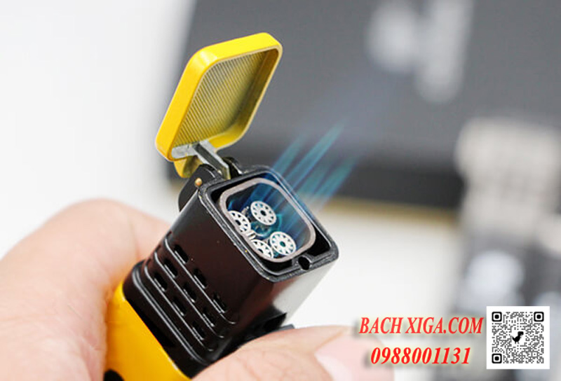Bật lửa xì gà 4 tia khò cực mạnh