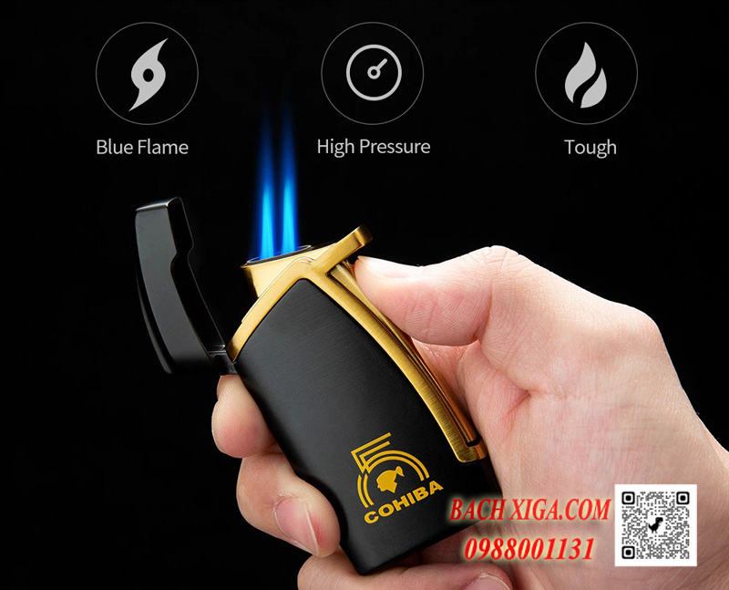 Thiết kế sang trọng của hộp quẹt khò Cohiba H-177