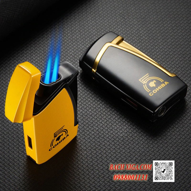 Bật lửa khò xì gà 2 tia Cohiba H177, quà tặng cao cấp