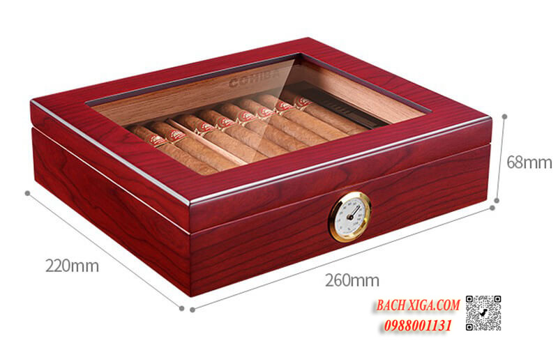 Kích thước hộp giữ ẩm xì gà Cohiba 1435