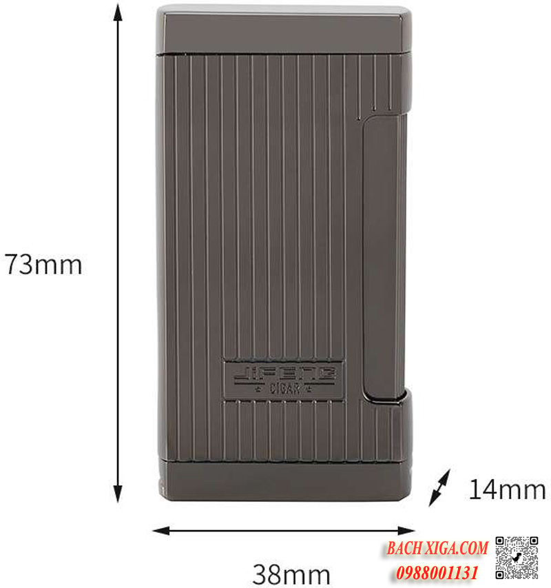 Bật lửa khò xì gà 2 tia JF273