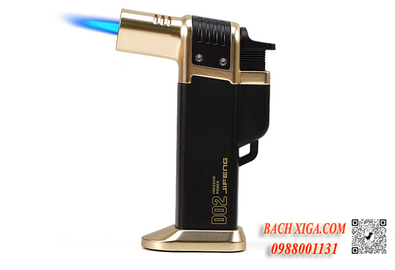 Bật lửa hộp quẹt khò cigar 1 tia để bàn Jifeng