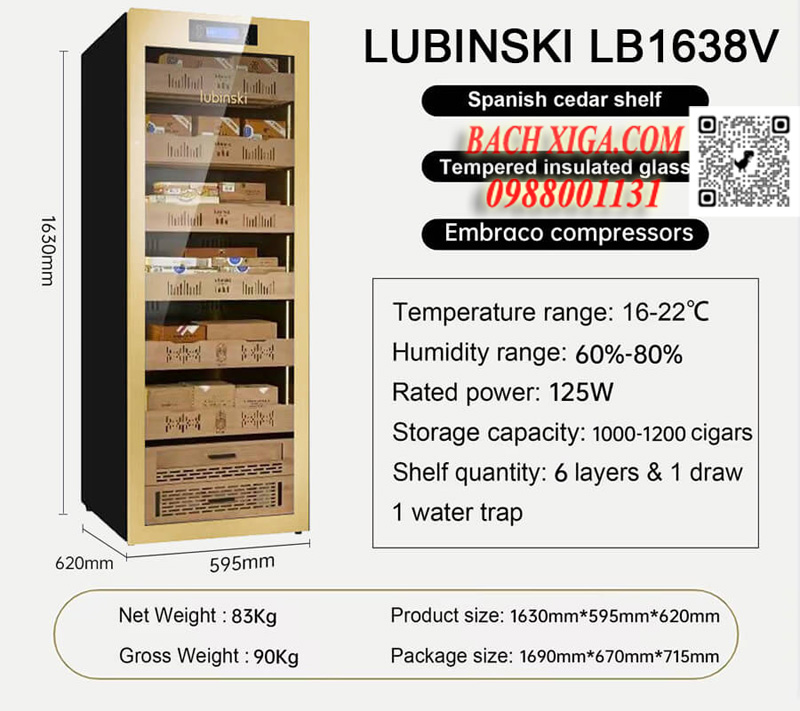 Thông số kỹ thuật của tủ điện Lubinski LB1638
