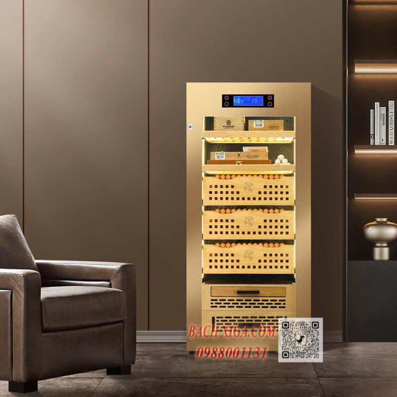 Tủ ủ đựng xì gà Lubinski LB 9804V, quà tặng cao cấp sang trọng