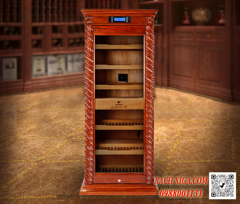Tủ bảo quản giữ ẩm cigar gỗ tuyết tùng Tây Ban Nha Lubinski LB1809G