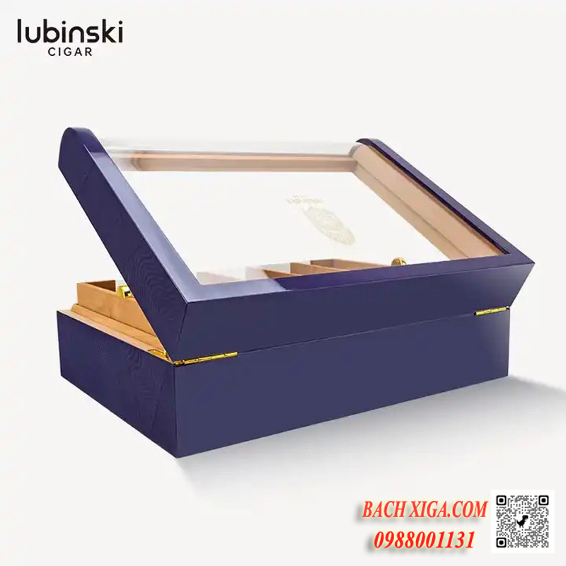 Thiết kế hộp ủ dưỡng ẩm xì gà Lubinski sang trọng, trẻ trung.